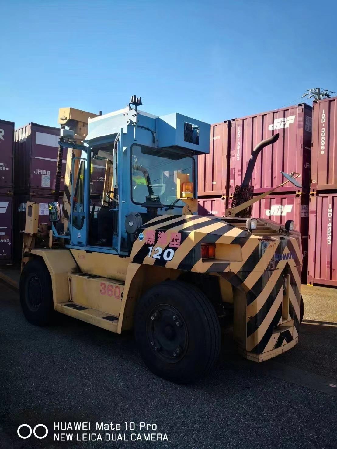 12ton used Japan forklift KOMATSU FD120 -8 secondhand Multifunction parts 12ton for sale