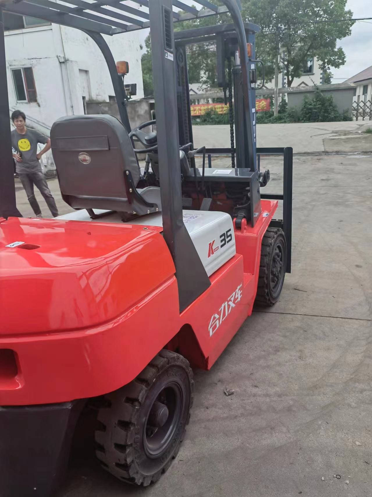 3.5ton used China HeLi forklift K35 or secondhand mini Multifunction excavator and forklft parts 3.5ton for sale