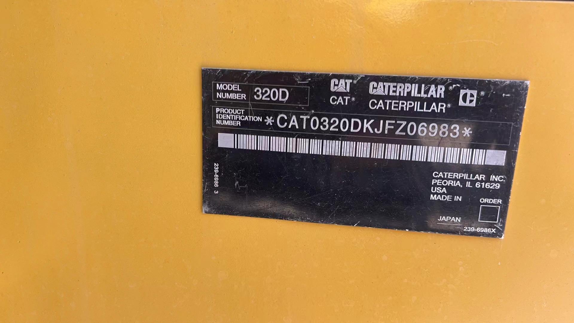 Japan Cheap used excavators machine CAT 320D for sale secondhand excavators machinery hydraulic Caterpillar