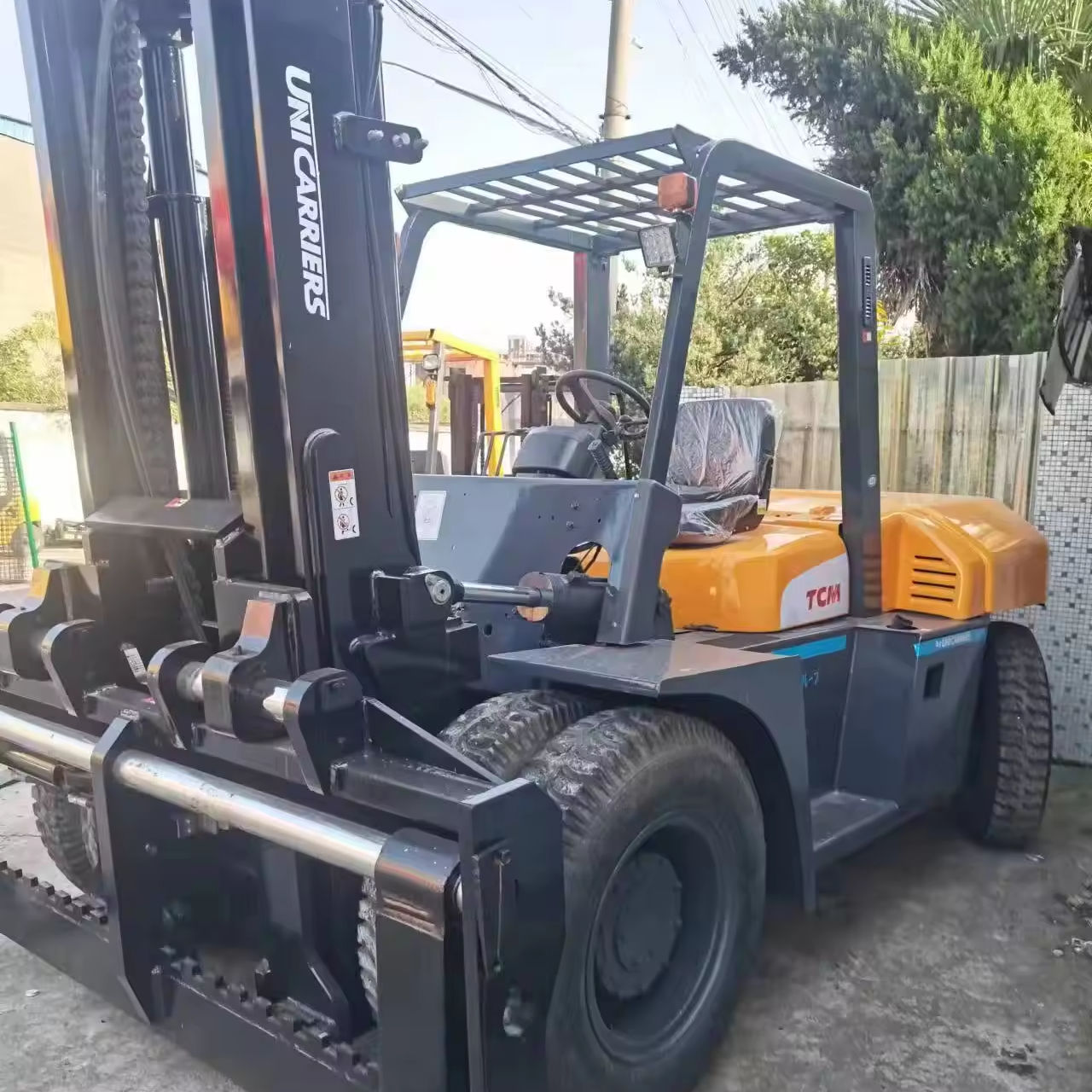 TCMZ8-100 used Japan forklift secondhand Multifunction excavator TCM 10ton Japan forklift parts for sale