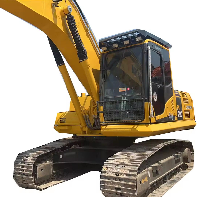The crawler excavators 20 Ton second hand engineering machinery digger used Komatsu PC200-8N1 excavator for sale