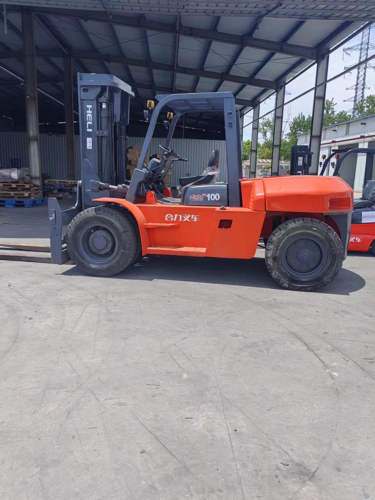 10ton Used China HeLi forklift K100 secondhand Multifunction excavator and forklift parts for sale