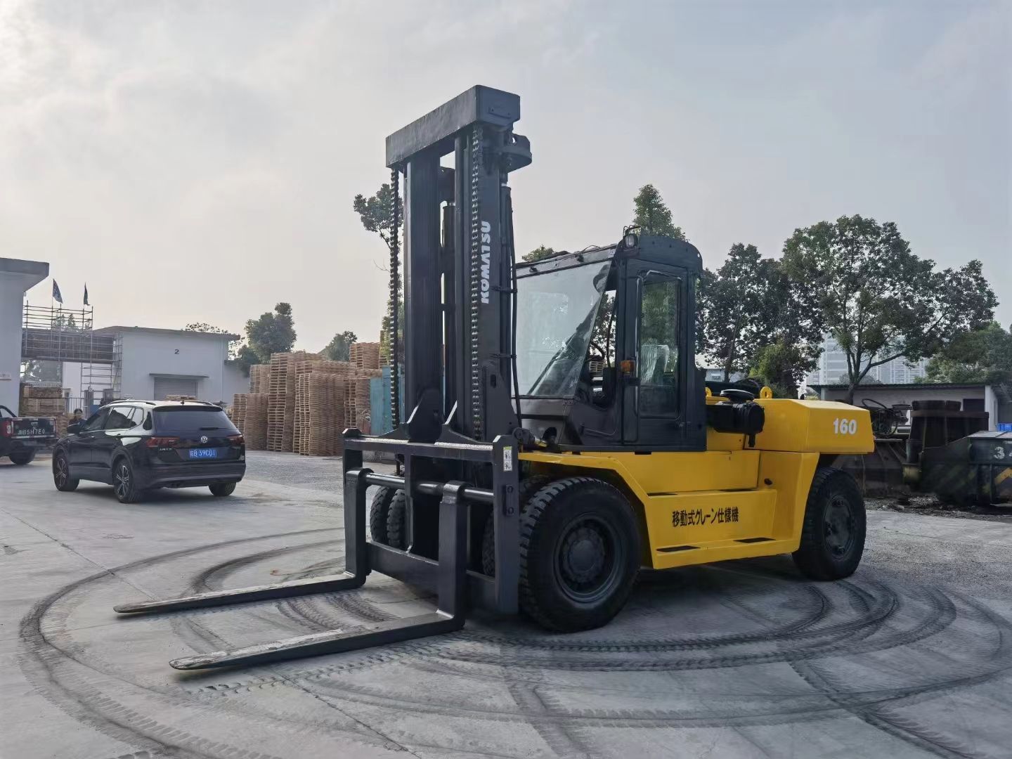 High quality 15ton used Japan forklift KOMATSU FD150 - 8 secondhand Multifunction forklift parts 15ton for sale
