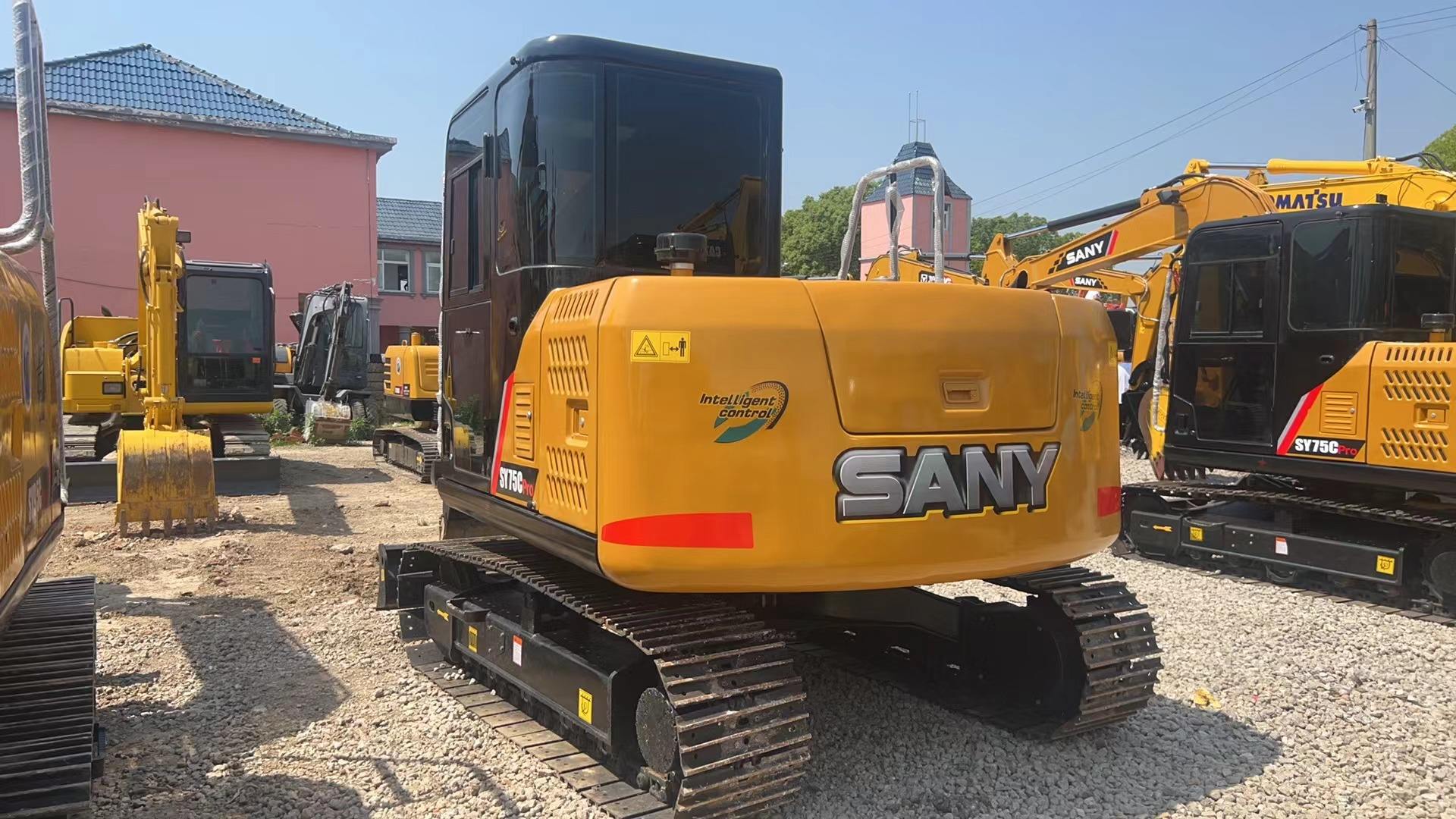 Hot selling Japan used SANY SY75C excavator secondhand construction crawler machine hydraulic SANY SY75C excavator