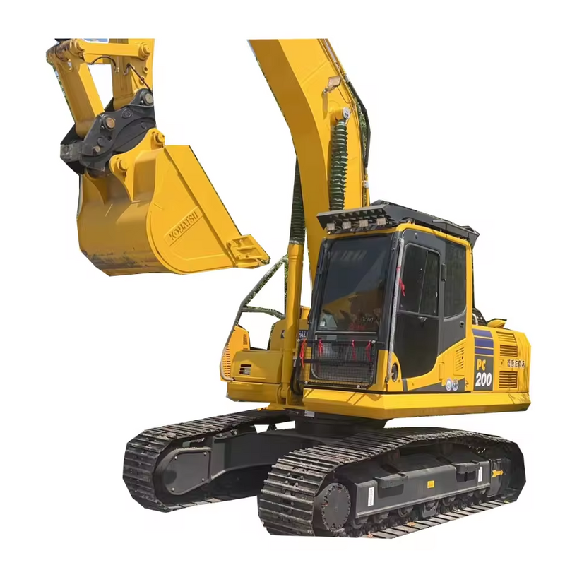 Used Komatsu diesel excavator good durability and high quality secondhand pc200 excavator