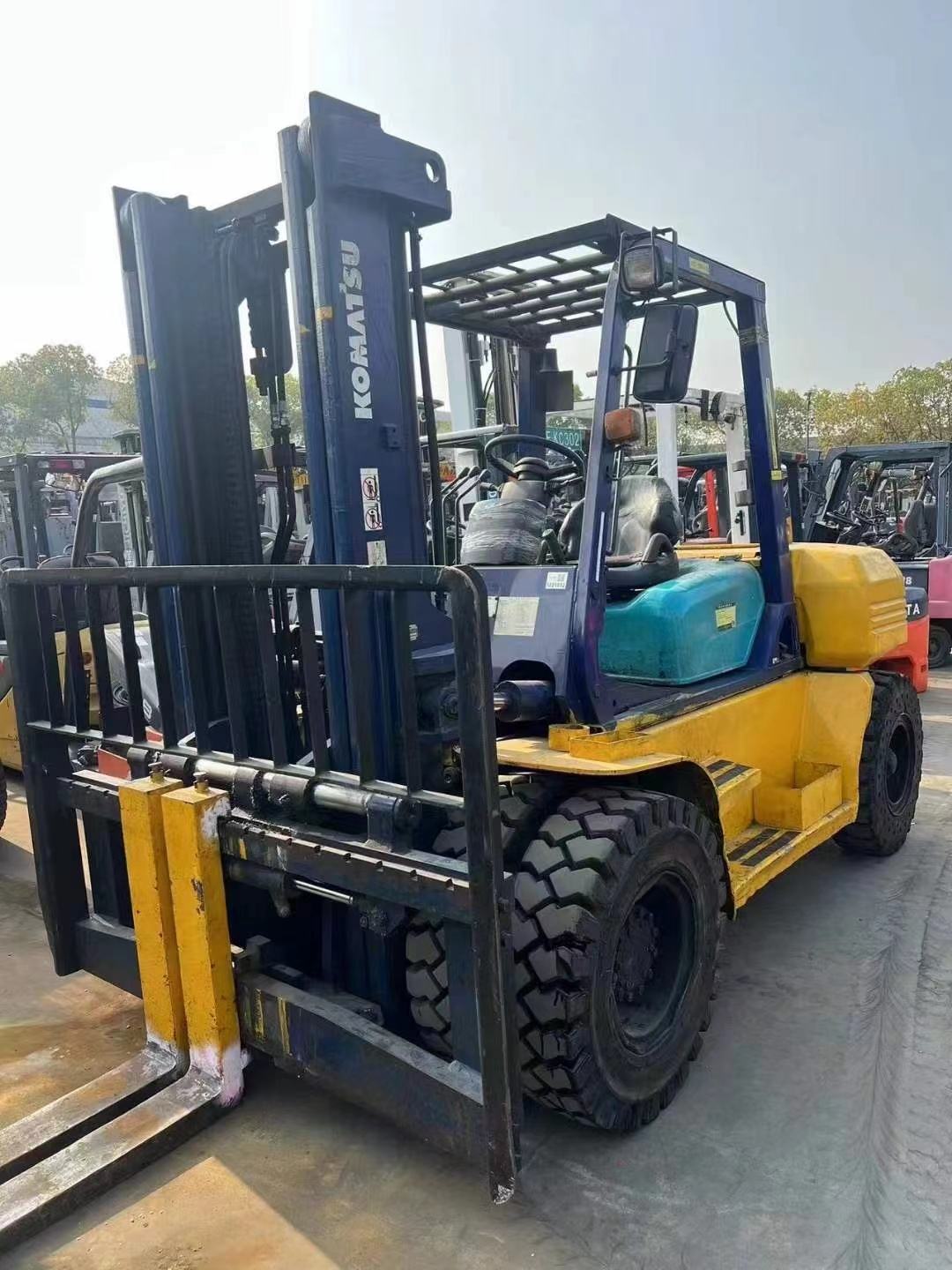 Used Good Condition Diesel Forklift high quality secondhand original forklift KOMATSU FD60-7 sold cheap