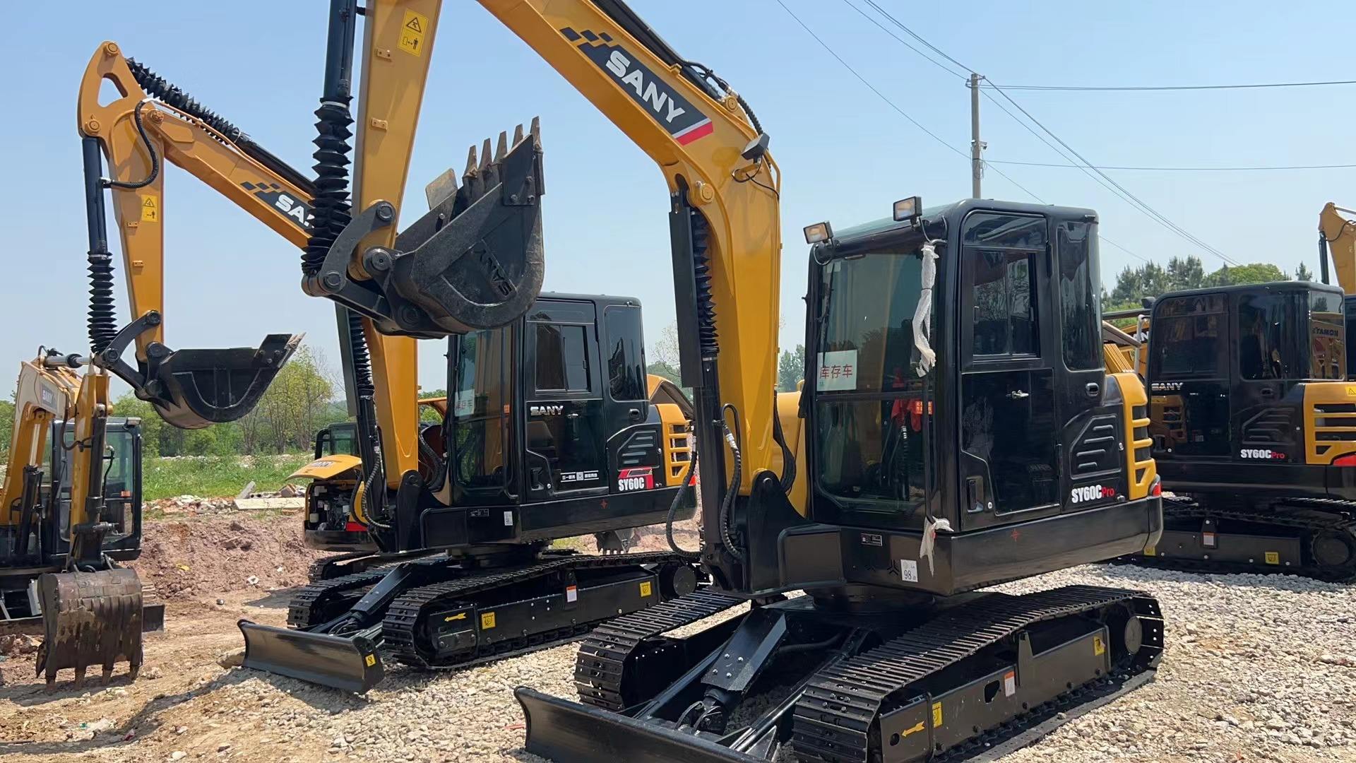 used SANY excavator SY60C secondhand excavator buy from factory high quality ,cheap sale