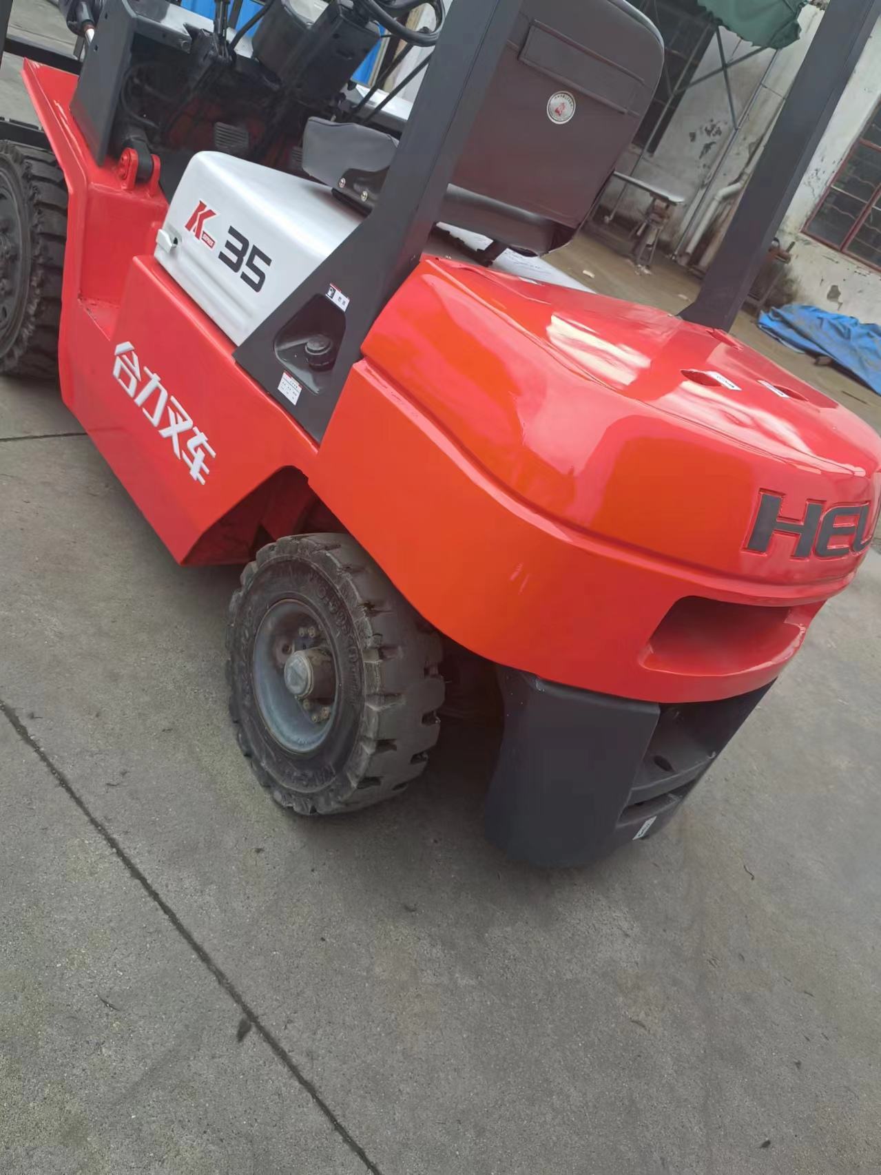 3.5ton used China HeLi forklift K35 or secondhand mini Multifunction excavator and forklft parts 3.5ton for sale