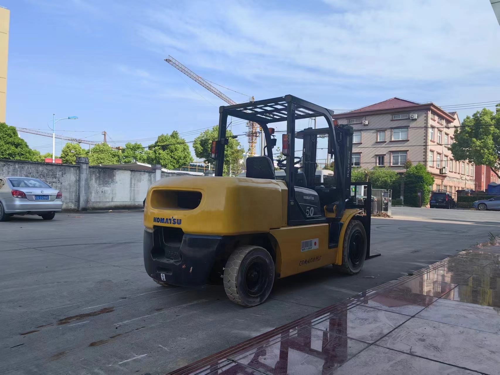 KOMATSU FD50-8 used Japan forklift secondhand Multifunction forklift parts for sale