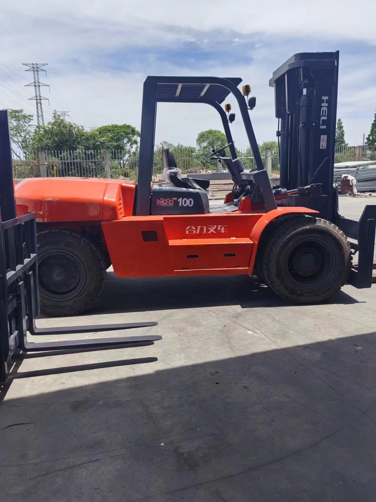 10ton Used China HeLi forklift K100 secondhand Multifunction excavator and forklift parts for sale