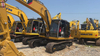 Japan used diesel powered CAT excavator 320d manual operation secondhand excavator