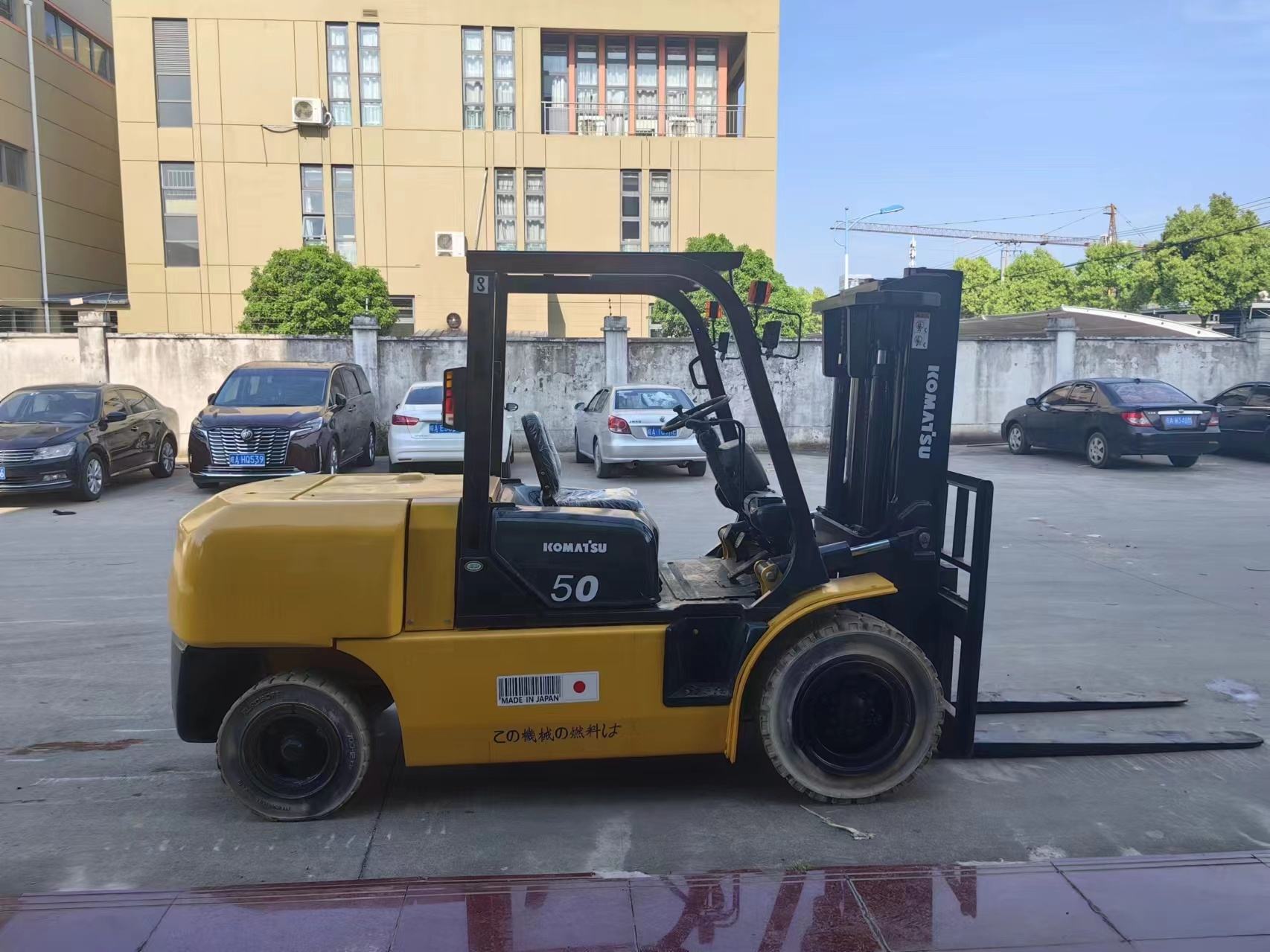 KOMATSU FD50-8 used Japan forklift secondhand Multifunction forklift parts for sale