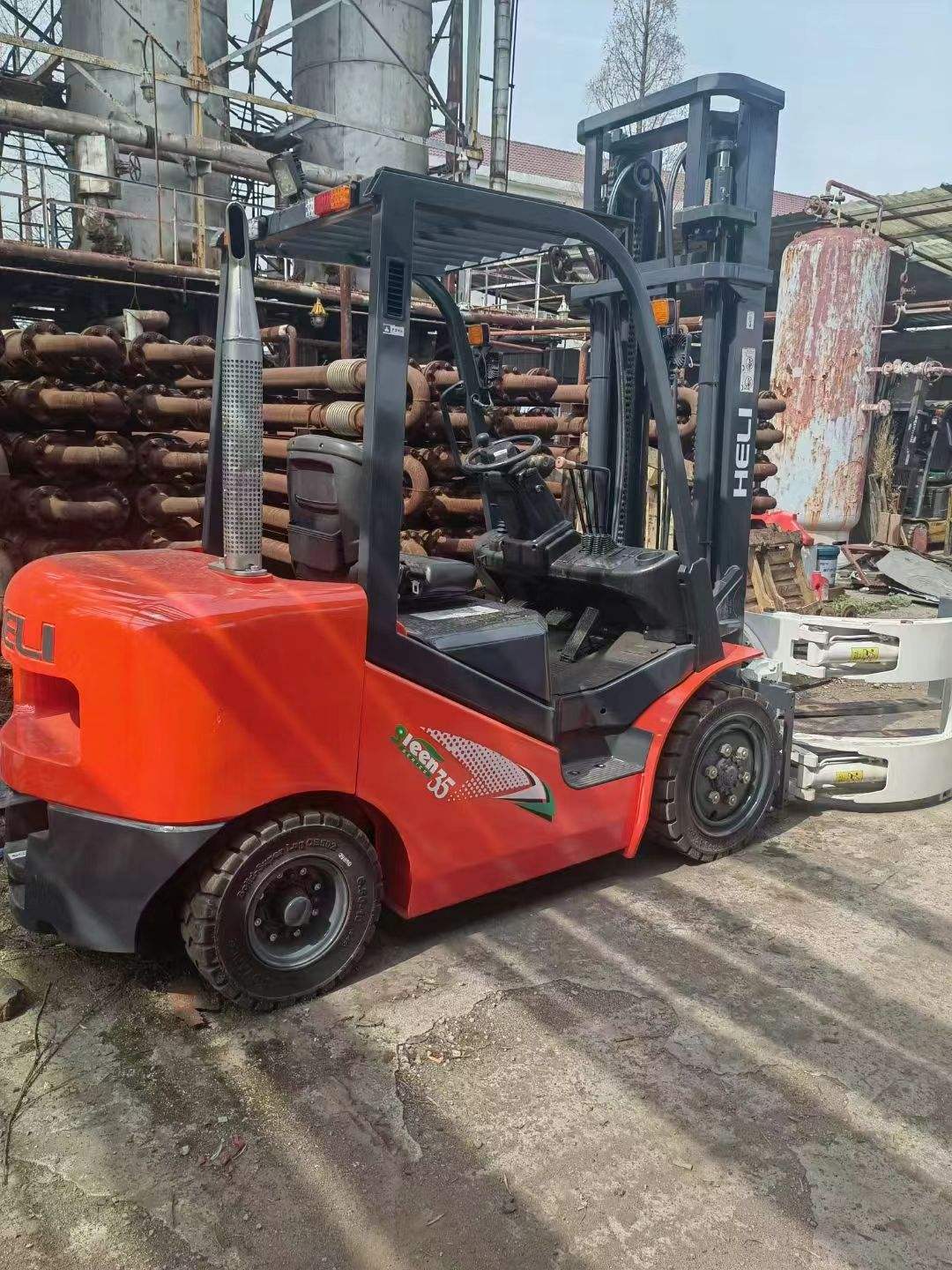 3.5ton Used China HeLi forklift K35 secondhand Multifunction forklift parts for sale