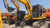 Japan used diesel powered Komatsu excavator PC200-8N1 manual operation secondhand excavator