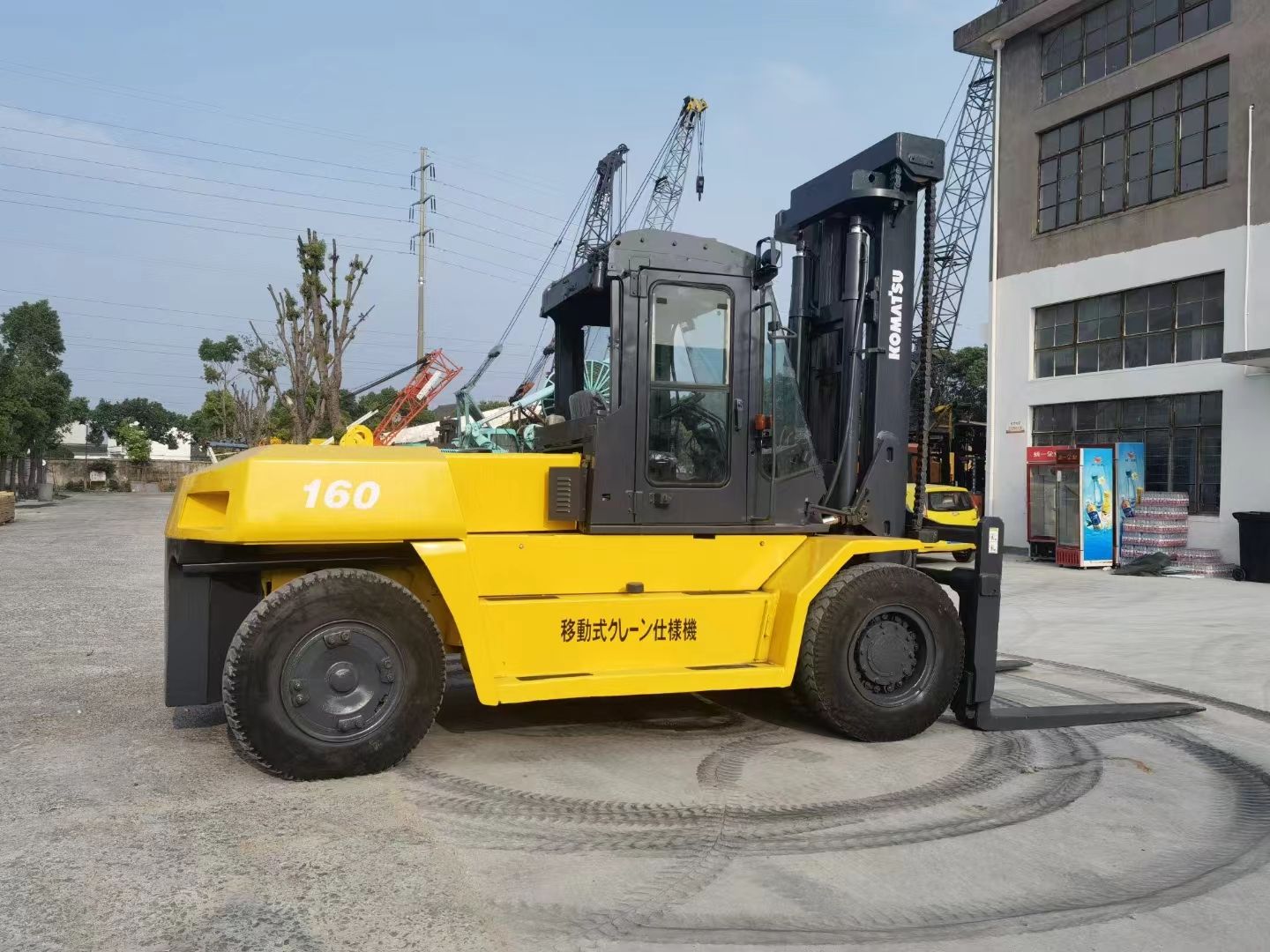 High quality 15ton used Japan forklift KOMATSU FD150 - 8 secondhand Multifunction forklift parts 15ton for sale