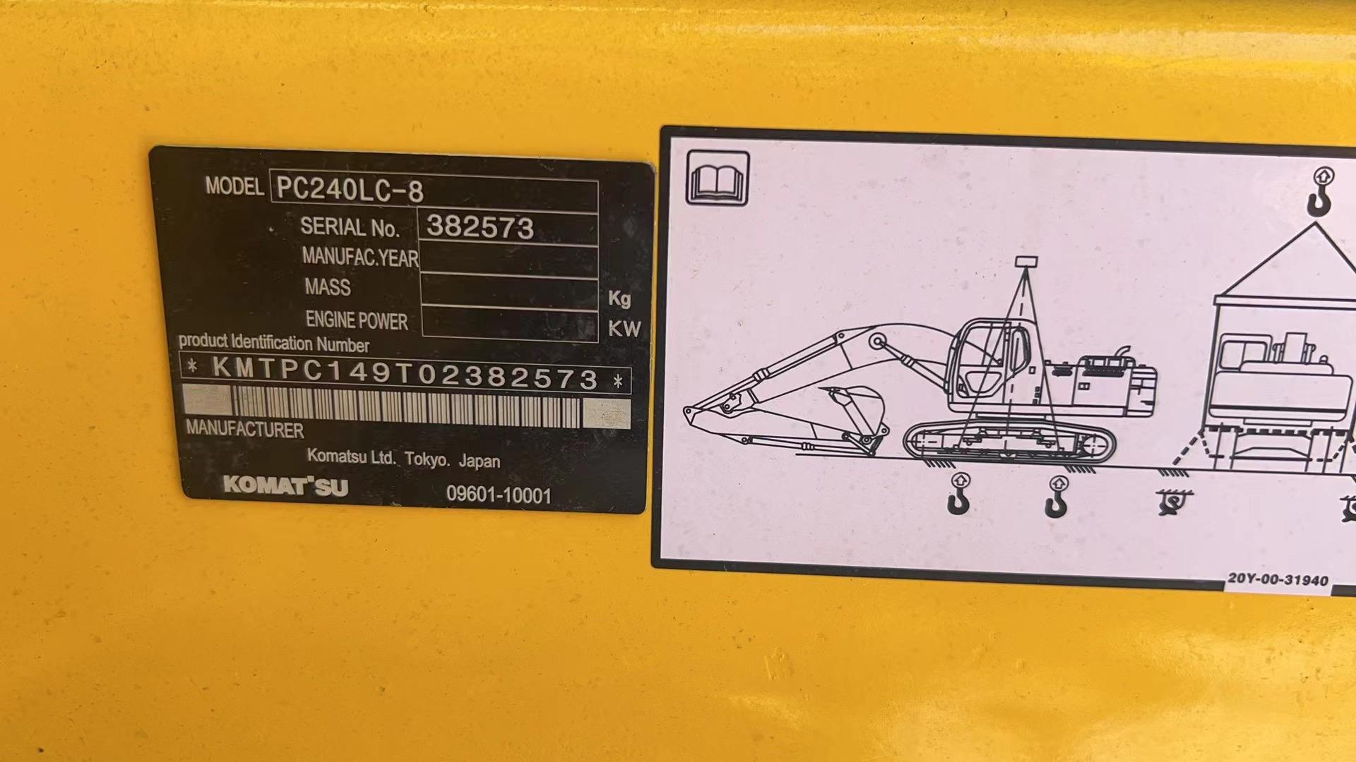 Komatsu used PC240LC-8 99% New in stock excellent condition low price high quality Komatsu secondhand excavator