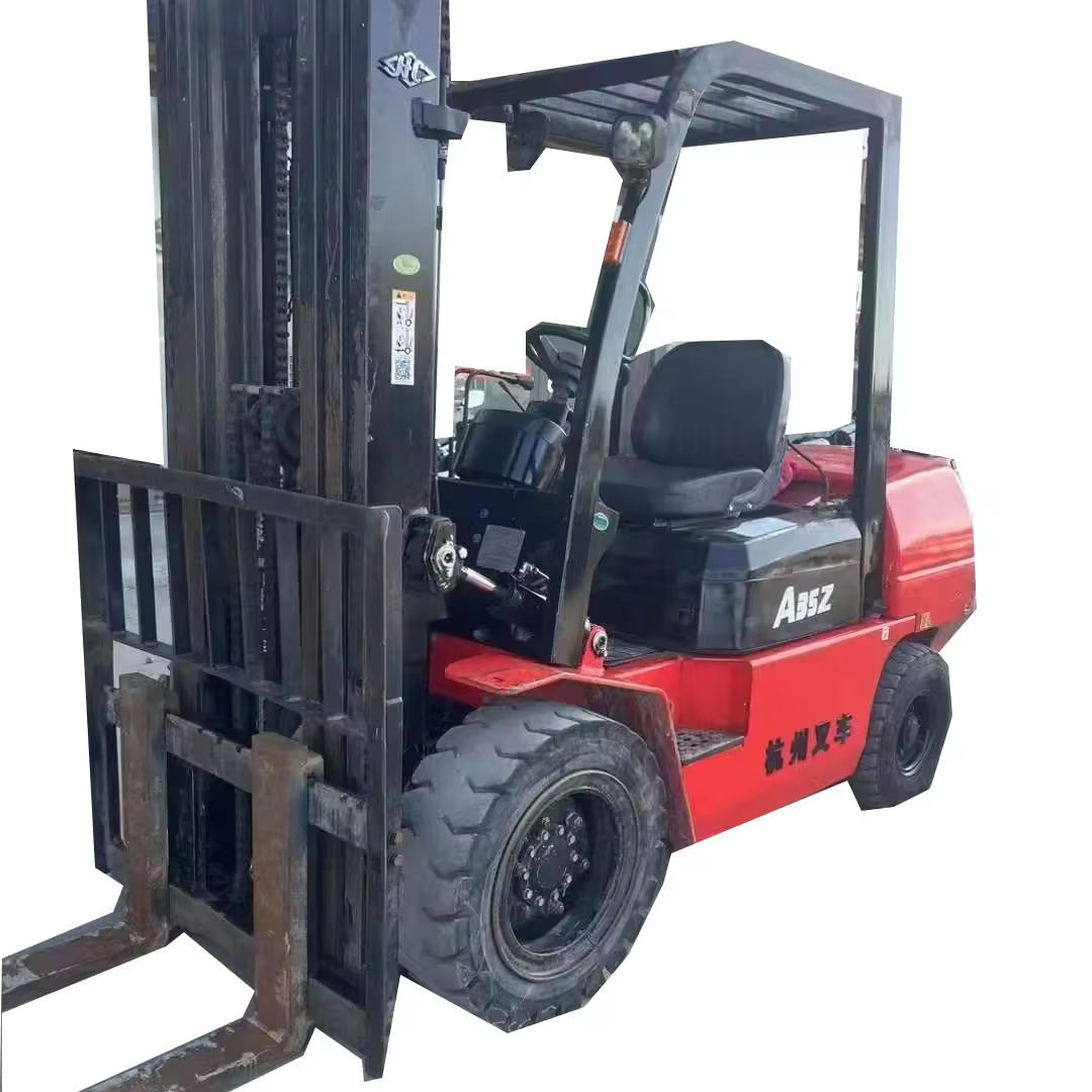 China used diesel powered Hangzhou forklift A35Z manual operation secondhand forklift